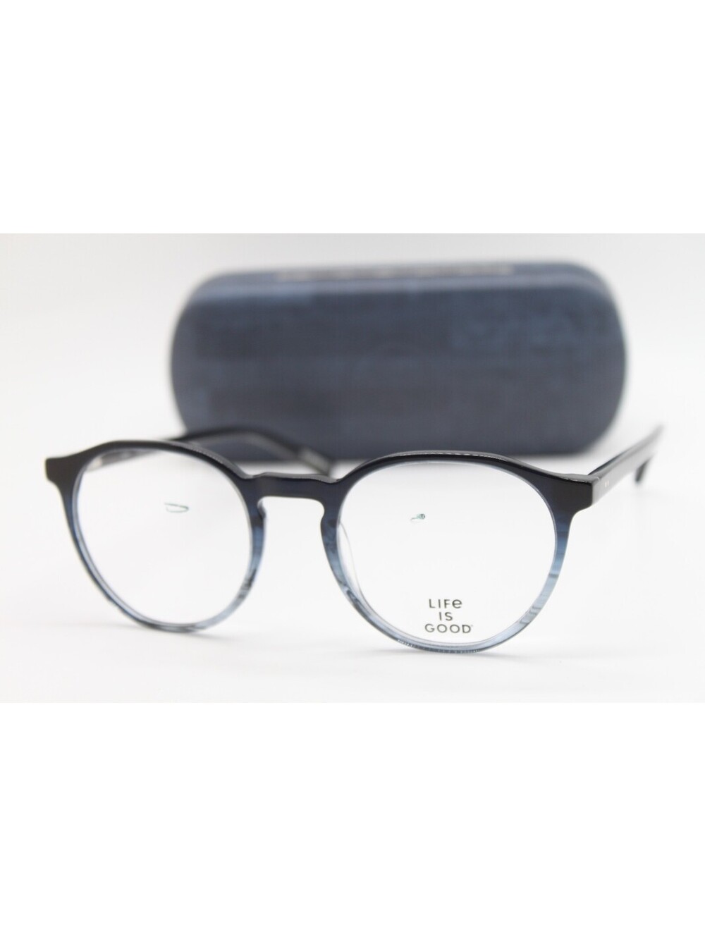 NEW LIFE IS GOOD TOPHER BLUE (BLU) AUTHENTIC EYEGLASSES W/CASE 51-21